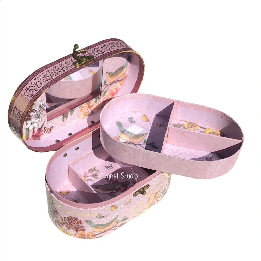 Pooch & Sweetheart Inspirational Bird Garden Vanity Case Jewelry Box (67383)